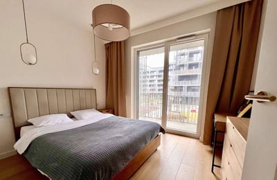 Долгосрочная аренда современной 3-комнатной квартиры, 65 м², район Воля, Варшава, Польша